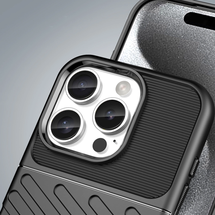 OEM - iPhone 16 Pro Max Mobilskal Silikon Thunder - Svart