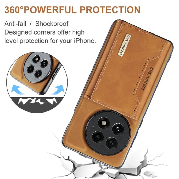 DG.MING - DG.MING M2 Series Mobilskal till OnePlus 13 PU PC TPU - Brun