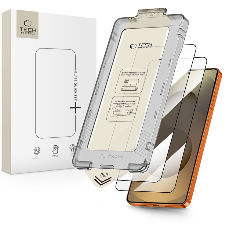 [2-Pack] Tech-Protect Skärmskydd Härdat Glas För Galaxy S26 Ultra - Svart | 5468 | AlltMobil