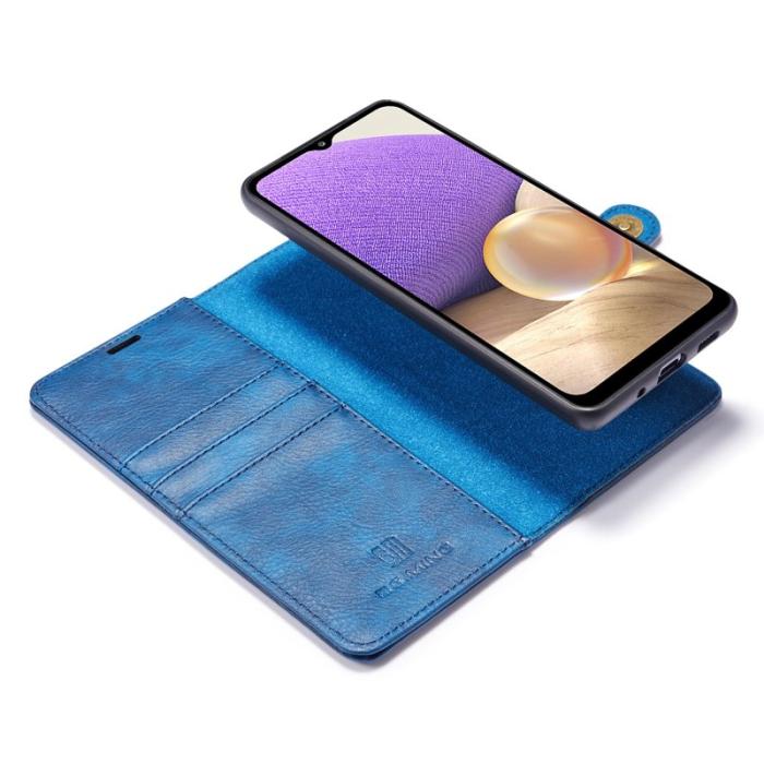 DG.MING - DG.MING Samsung Galaxy A32 5G Plånboksfodral Äkta Läder Detachable Blå