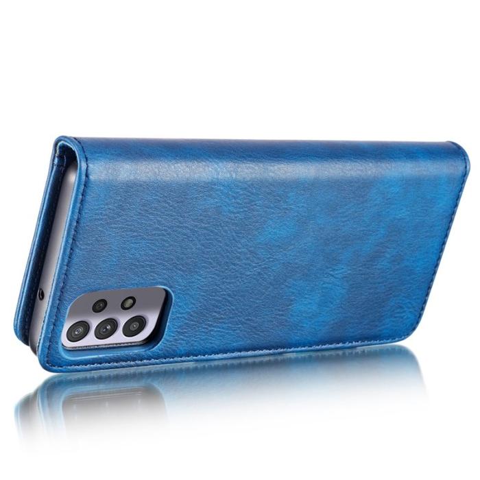 DG.MING - DG.MING Samsung Galaxy A32 5G Plånboksfodral Äkta Läder Detachable Blå