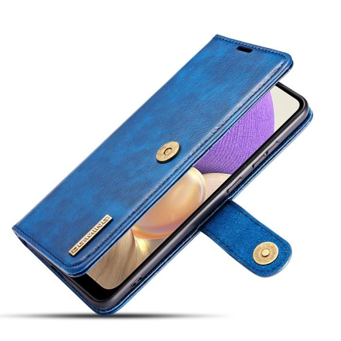 DG.MING - DG.MING Samsung Galaxy A32 5G Plånboksfodral Äkta Läder Detachable Blå