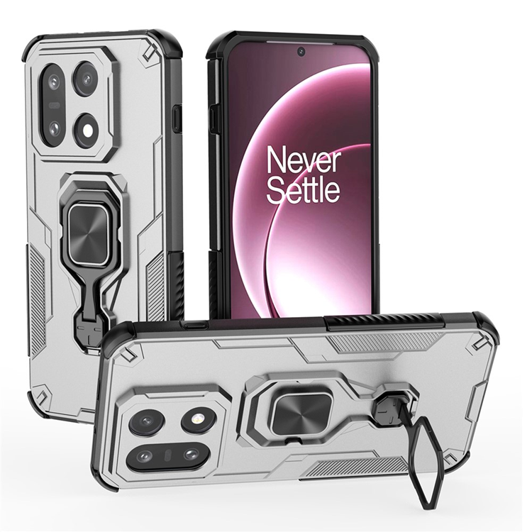OnePlus 15 5G Mobilskal Rotatable Ring Kickstand - Grå (Titan Grå) | 2353 | AlltMobil