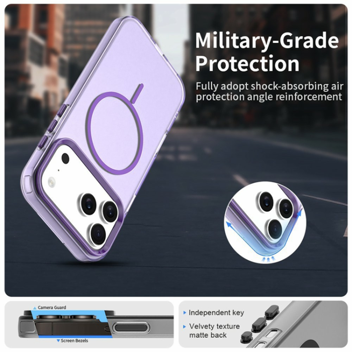 A-One Brand - iPhone 17 Pro Max Mobilskal MagSafe Candy Color - Lila