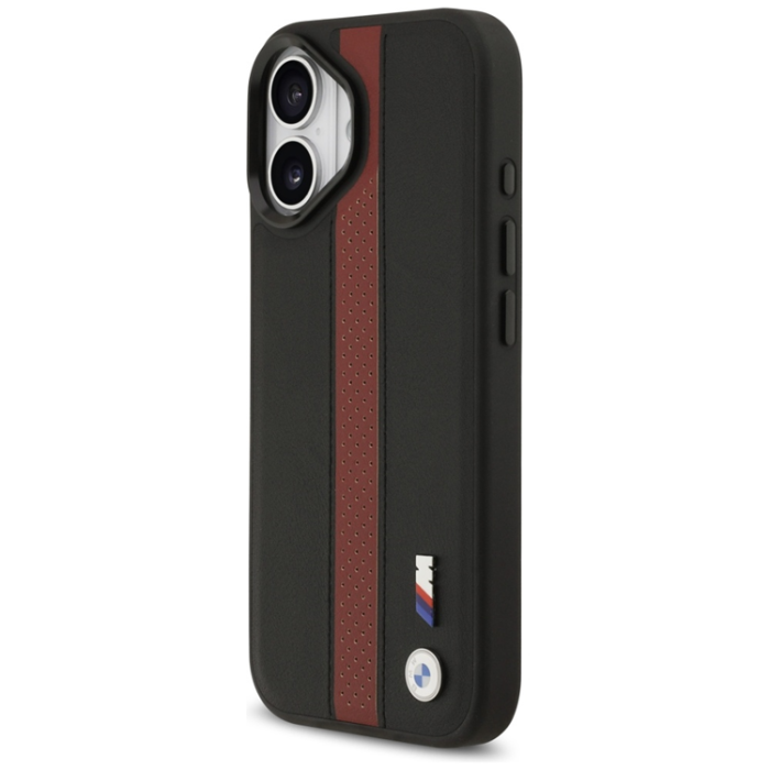 BMW - BMW iPhone 17 Mobilskal Magsafe Perforated Stripe Logo - Röd