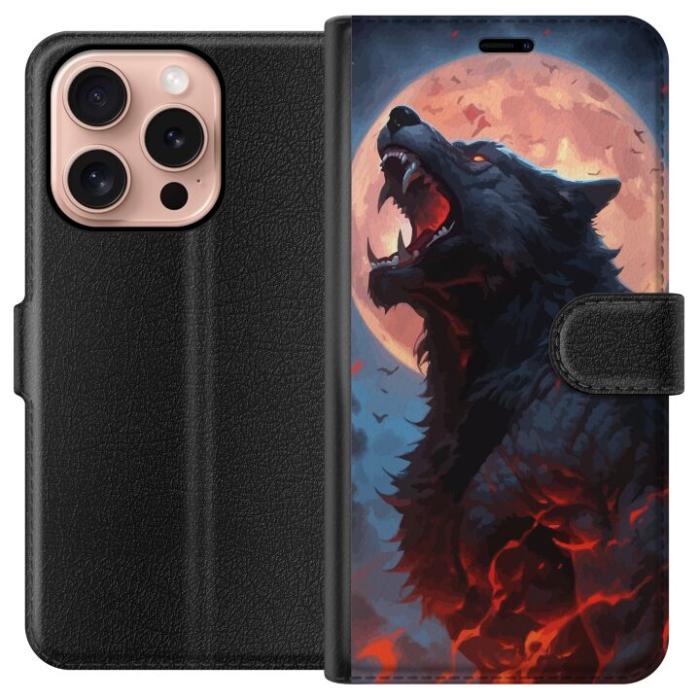 iSecrets - Plånboksfodral till Apple iPhone 16 Pro med Ylande varg