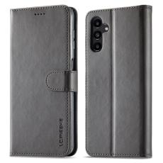 LC.imeeke - LC.IMEEKE Samsung Galaxy S24 FE Pl&aring;nboksfodral Konstl&auml;der - Gr&aring;