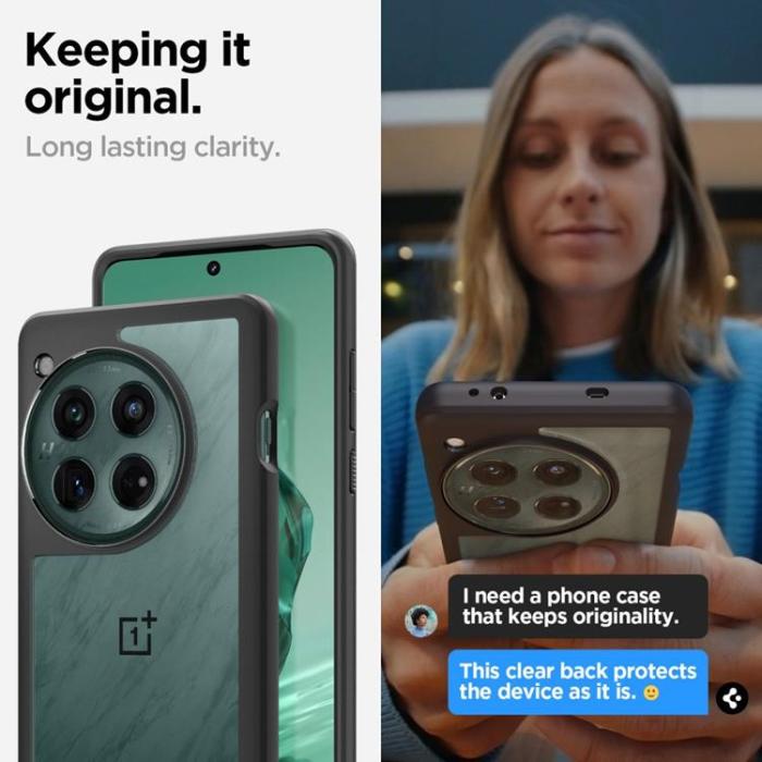 Spigen - Spigen OnePlus 12 5G Mobilskal Ultra Hybrid - Svart