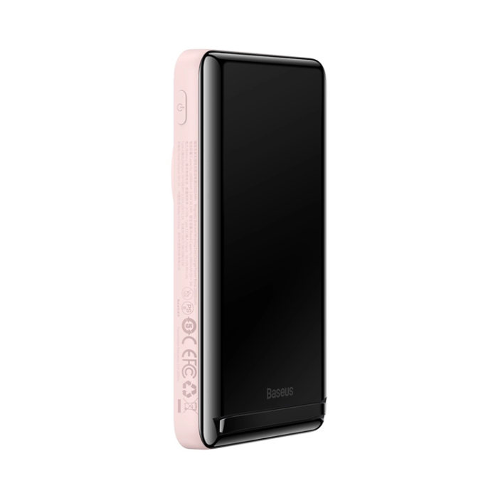 BASEUS - Baseus Powerbank 10000mAh 20W Magnetic Bracket - Rosa