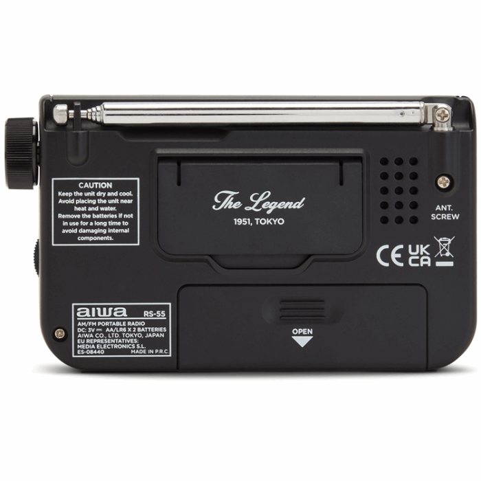 AIWA - AIWA Pocket Radio med FM/MW - Svart