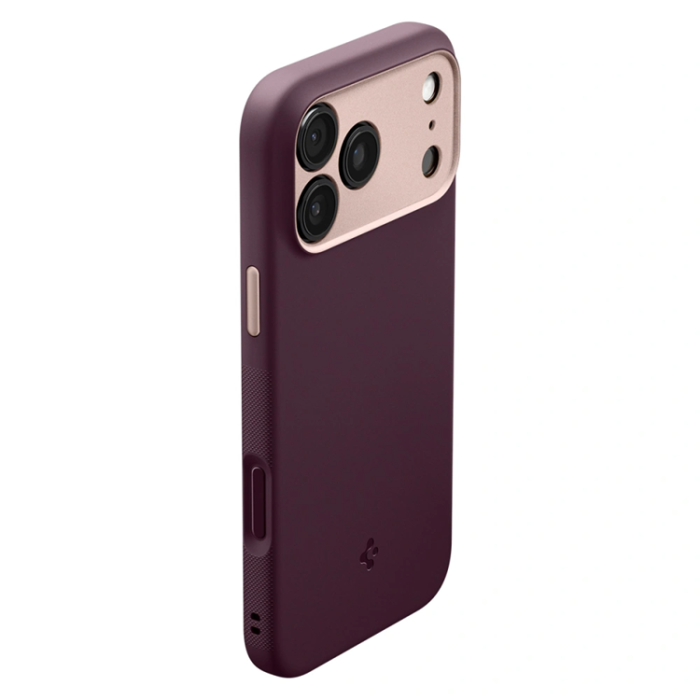 Spigen - Spigen iPhone 17 Pro Mobilskal Magsafe Nano Pop - Burgundy Bean