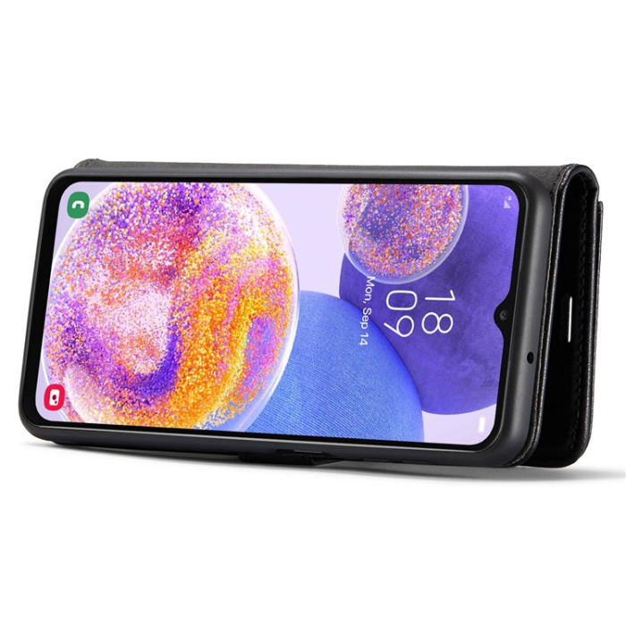 DG.MING - DG.MING Galaxy A14 5G/4G Plånboksfodral Äkta Läder 2-i-1 - Svart