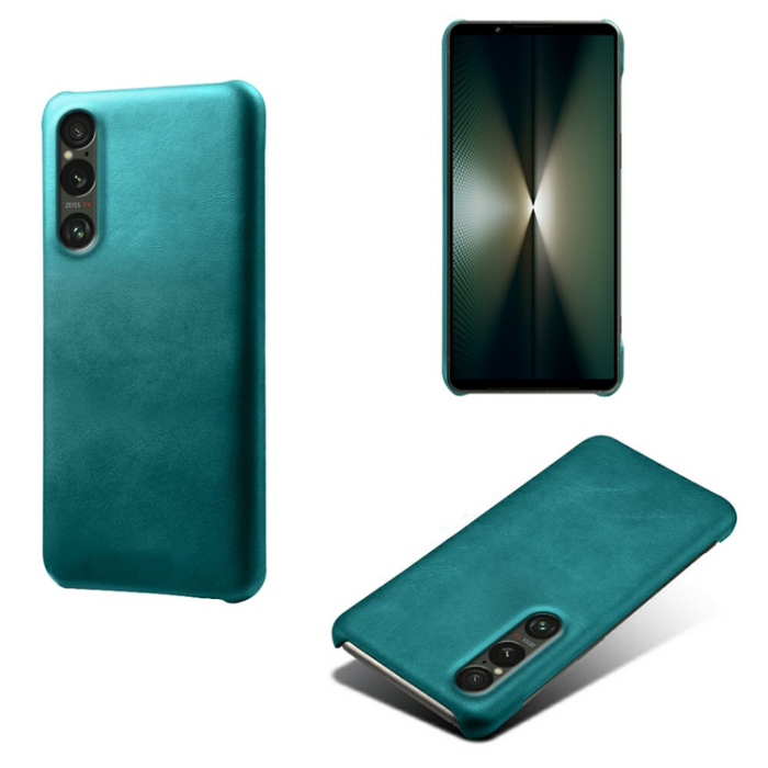 A-One Brand - Sony Xperia 1 VII Mobilskal Calfskin Texture PU-Läder - Grön