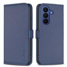 BINFEN COLOR - BINFEN Samsung Galaxy S26 Pro Fodral PU L&auml;der Flip Folio - Bl&aring;