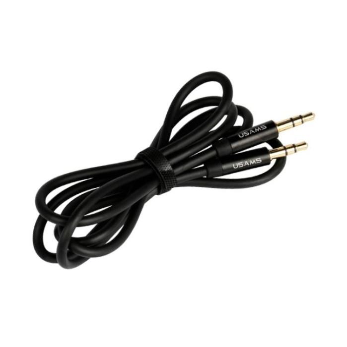 USAMS - USAMS Ljud Kabel jack 3.5mm till 3.5mm 1m - Svart