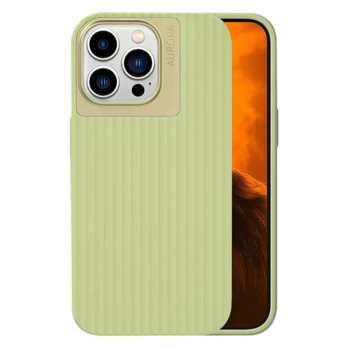 OEM - iPhone 14 Pro Mobilskal Aurora Stripes - Grön