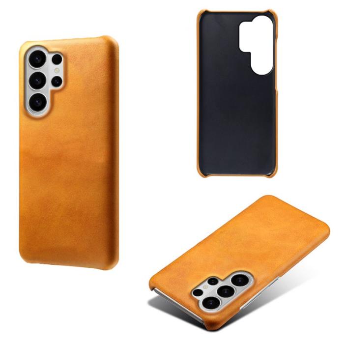 OEM - Samsung Galaxy S26 Ultra Skal PU Läder Hård PC Skydd - Orange