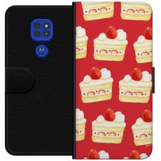 iSecrets - Plånboksfodral till Motorola Moto G9 Play med Tårta