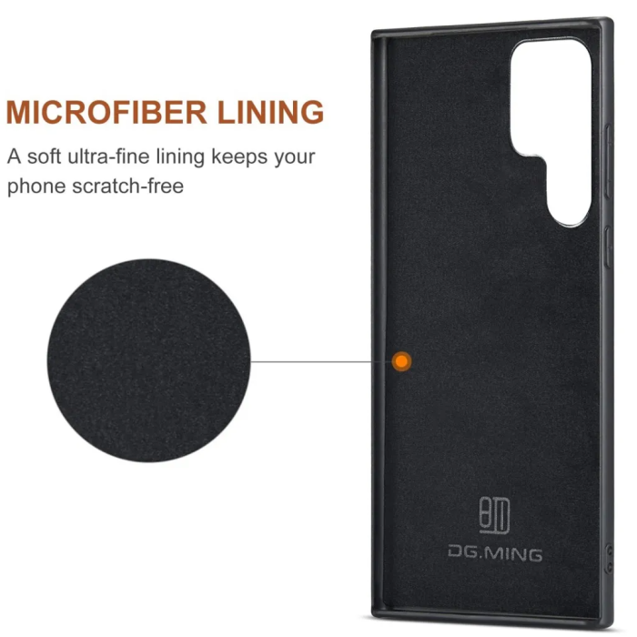 DG.MING - DG.Ming Galaxy S23 Ultra Plånboksfodral 2in1 Detachable M1 - Mörkbrun