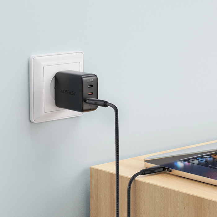 Acefast - Acefast USB-C till USB-A kabel 3A 1.2m C8-04 - Svart