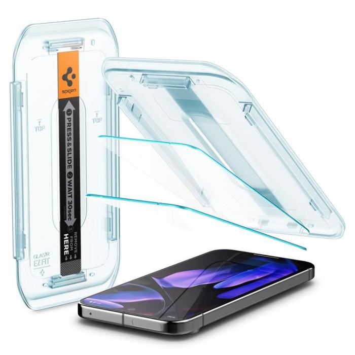 Spigen - [2-Pack] Spigen Google Pixel 9 Pro XL Härdat Glas Skärmskydd 'EZ Fit