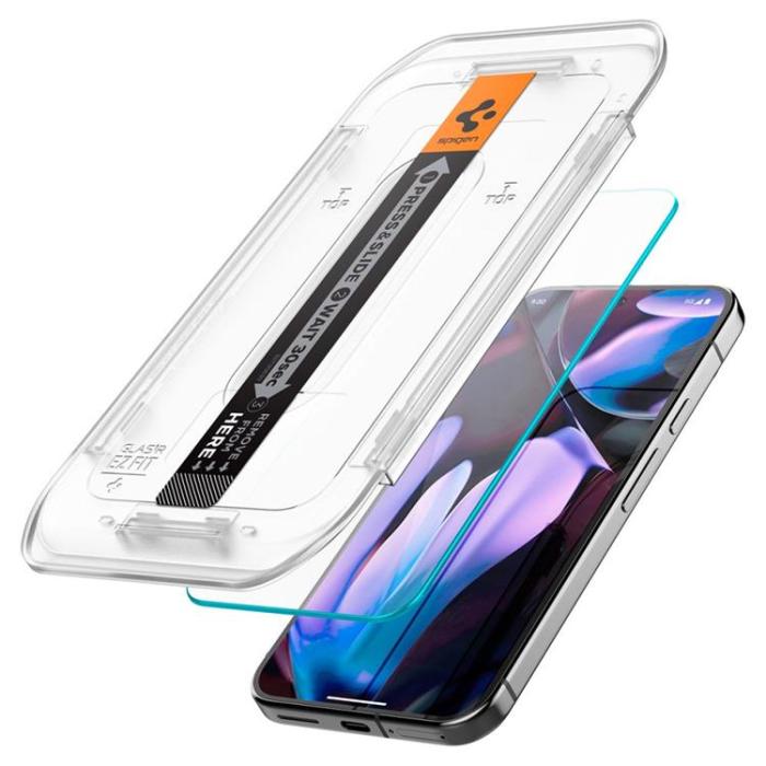 Spigen - [2-Pack] Spigen Google Pixel 9 Pro XL Härdat Glas Skärmskydd 'EZ Fit