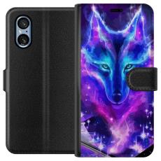 iSecrets - Plånboksfodral till Sony Xperia 10 VI med Neon Varg
