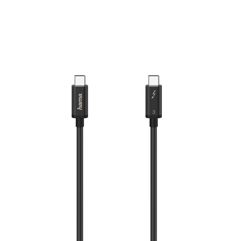 Hama USB-C till USB-A kabel Thunderbolt-3 40 Gbit/s 0.5m | 3541 | AlltMobil