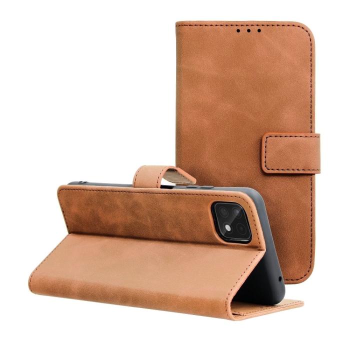 Forcell - Galaxy A22 5G Plånboksfodral Forcell Tender Brun