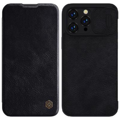 Nillkin iPhone 14 Pro Max Plånboksfodral QinPro Läder - Svart
