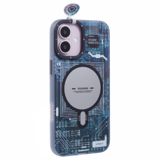 A-One Brand - Youngkit iPhone 16 Mobilskal Magafe IMD Pattern - Grå