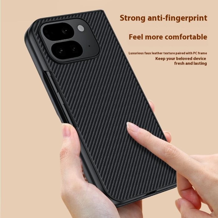 A-One Brand - Google Pixel 10 Pro Fold Mobilskal Carbon Fiber - Svart