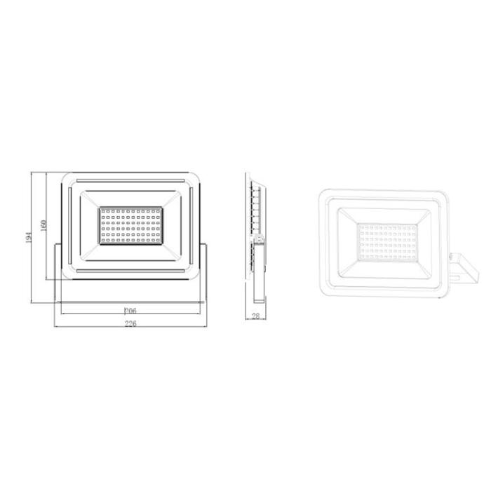 Forever Light - Forever Arbetsljus LED 2x50W 4500K Med Tripod