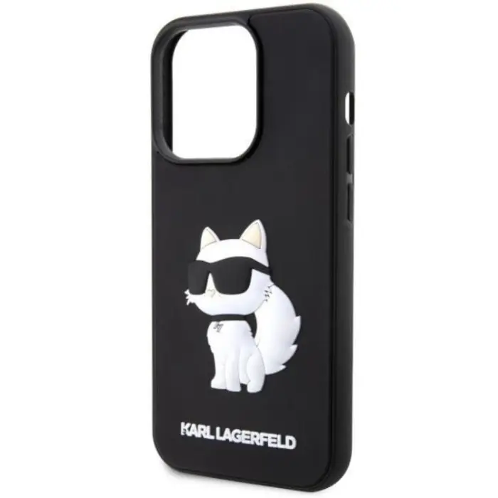 KARL LAGERFELD - Karl Lagerfeld iPhone 14 Pro Max Mobilskal Rubber Choupette 3D