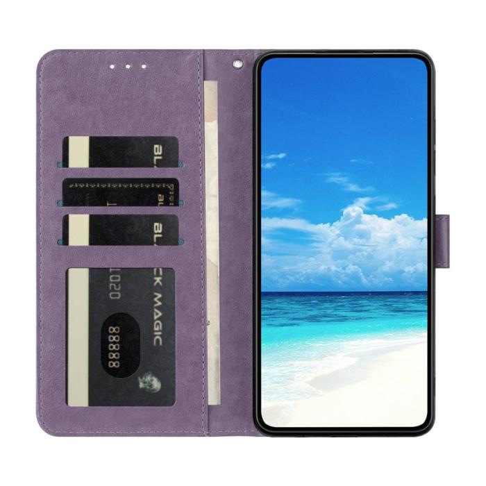 OEM - Samsung Galaxy S26 Ultra Plånboksfodral Flip Konstläder - Lila