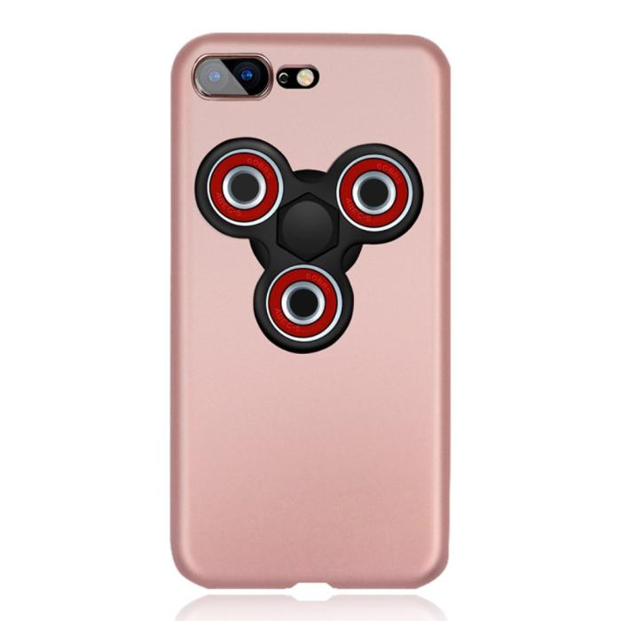 UTGATT1 - EDC Tri Fidget Spinner Skal till iPhone 7 Plus - Rose Gold