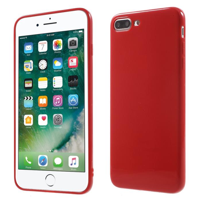 OEM - Flexicase Mobilskal till iPhone 7 Plus - Röd