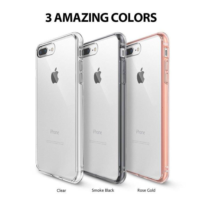 Rearth - Ringke Fusion Shock Absorption Skal till Apple iPhone 7 Plus - Rose Gold
