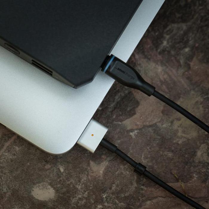 UTGATT1 - OMNICHARGE Laddkabel DC till MagSafe 2 - Svart
