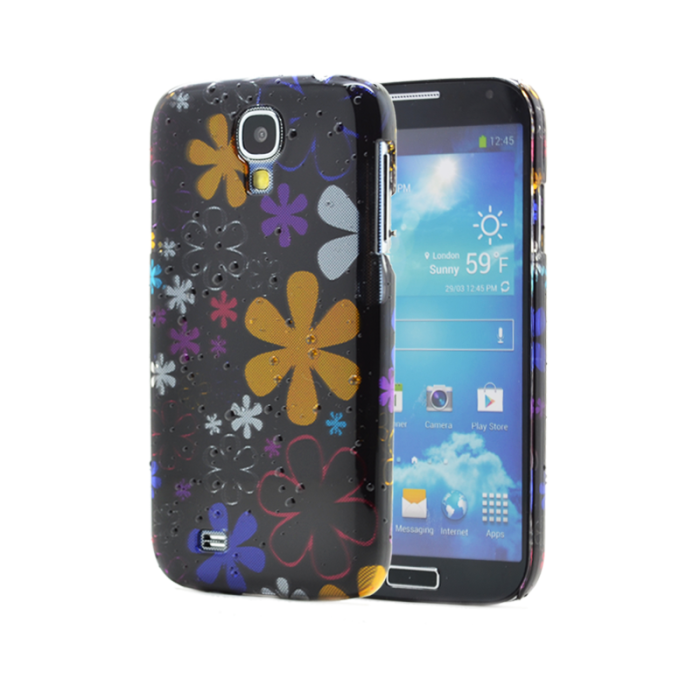 OEM - Baksidesskal till Samsung Galaxy S4 i9500 - (Gula blommor