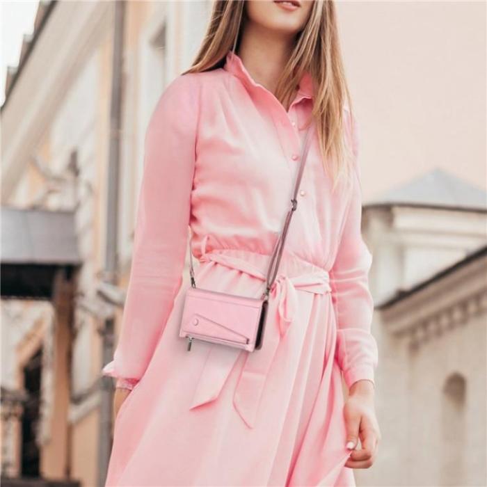ESEBLE - ESEBLE Google Pixel 6a Plånboksfodral Zippered Kickstand - Rosa
