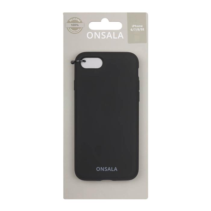 Onsala - ONSALA Mobilskal Silikon Black iPhone 7/8/SE 2020
