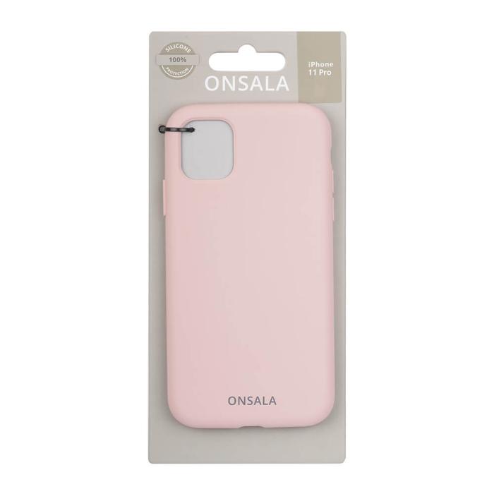 Onsala - ONSALA Mobilskal Silikon Sand Pink iPhone 11 Pro