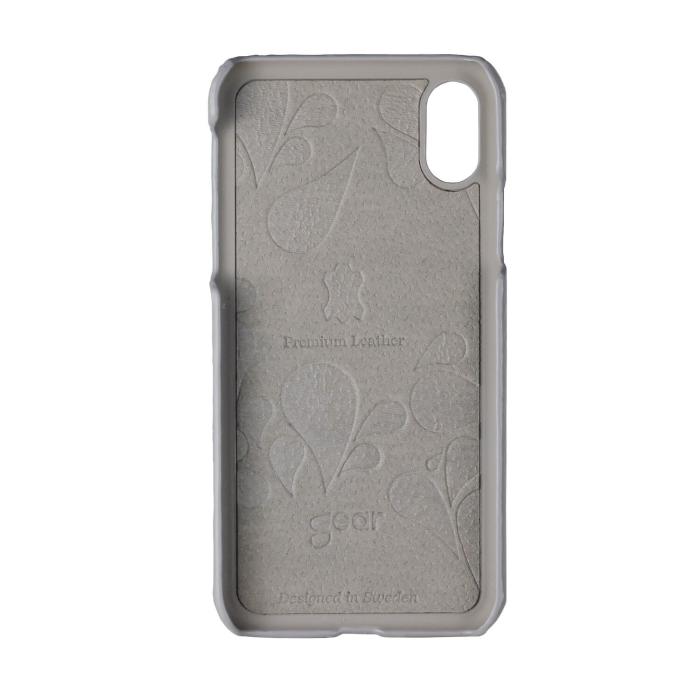 Onsala - ONSALA Mobilskal Skinn Grå iPhone X/Xs