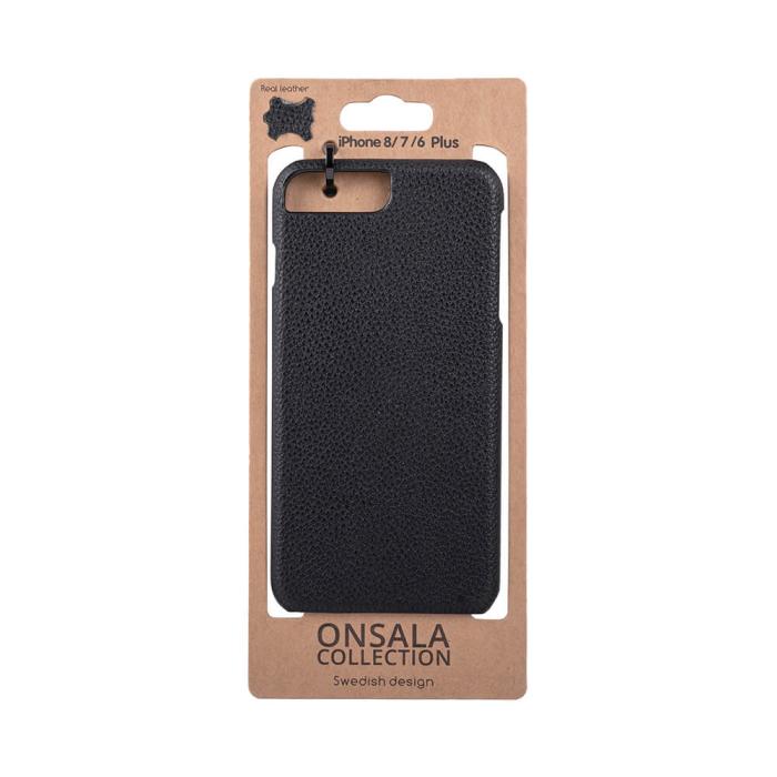 Onsala - ONSALA Mobilskal Skinn Svart iPhone 6/7/8 Plus
