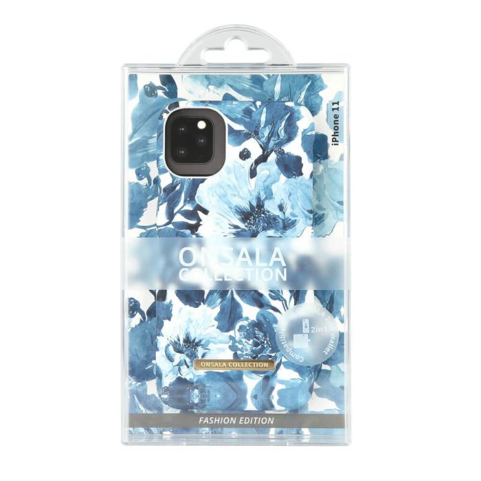 Onsala - ONSALA Mobilskal Soft Indigo Peony iPhone 11