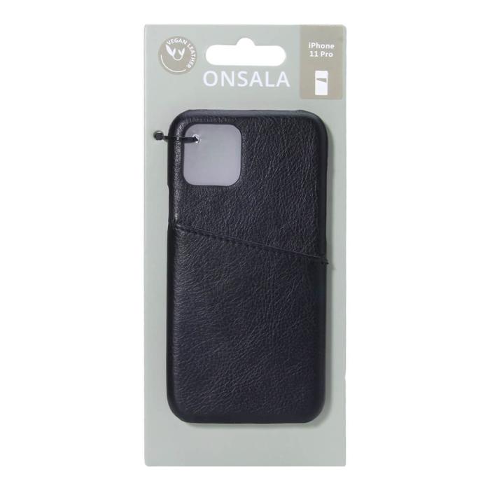 Onsala - ONSALA Mobilskal Svart med Kortfack iPhone 11 Pro