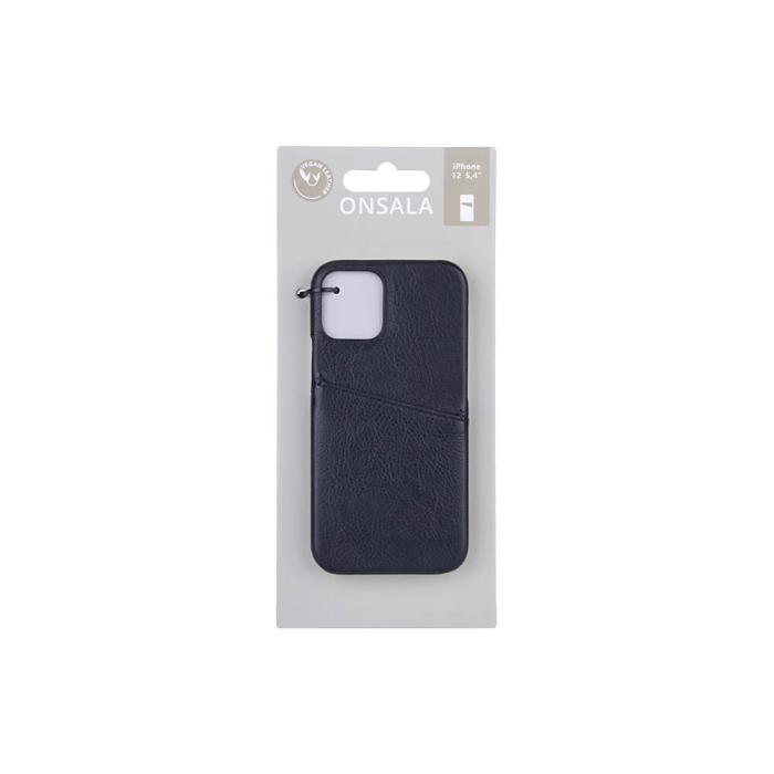Onsala - Onsala Mobilskal Svart med Kortfack iPhone 12 Mini
