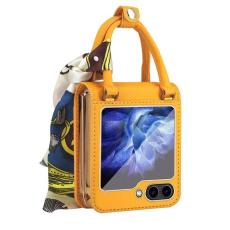 OEM - Galaxy Z Flip 5 Mobilskal Handväska - Gul
