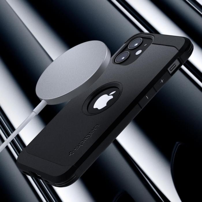 UTGATT5 - Spigen Tough Armor Magsafe Mobilskal iPhone 12 Mini - Svart
